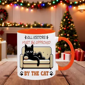 Lustige schwarze Katze Kaffeetasse Keramik Becher fur Geschenke Home Office Tag neu