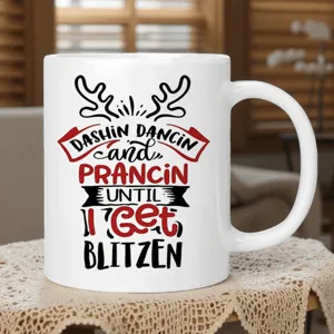 Tazza da caffè in ceramica di natalizia con simpatico design di renna, tazza da latte festiva.