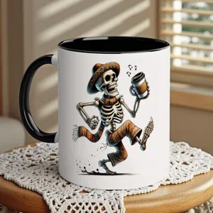 Tazza da Caffè in Porcellana Ossea Gotica Messicana Teschio Di Zucchero Giorno Dei Morti Halloween Tazza in Ceramica per Acqua e Tè