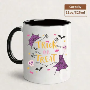 Halloween ceramic coffee mug 11oz cute trick or treat office home drinkware gift cup