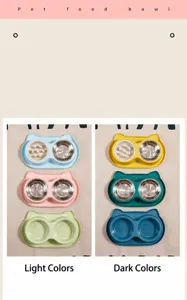 Détails de gamelles doubles pour animaux avec insert anti-glouton et bols en acier inoxydable.