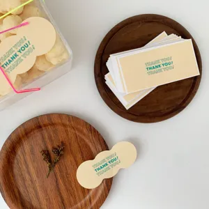 Ins style thank you sealing stickers and decorative cards set for gift packaging