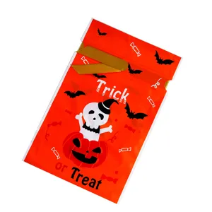Halloween pumpkin ghost drawstring bag candy gift pouch festive party supply decoration
