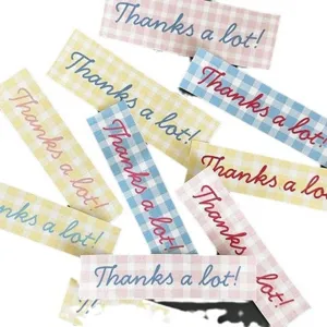 Long grid planner stickers with Thanks a lot text for handmade DIY decorative crafts