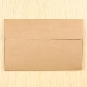 Enveloppe de carte postale en papier kraft boîte photo horizontale vide étui de carte boîte