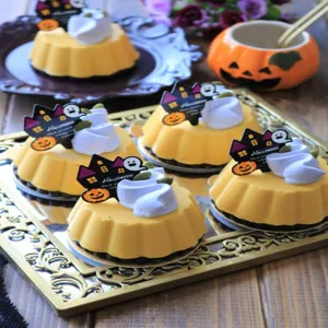 Halloween taart toppers schattig spook en pompoen cupcake prikkers voor feest