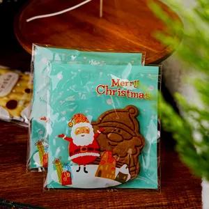 Weihnachten grüne Süßigkeiten Kekse Verpackungsbeutel, festliche Geschenktüte für Plätzchen.