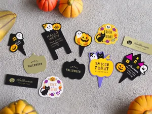 Halloween cupcake toppers schattige spook pompoen zwarte kat taart decoratie