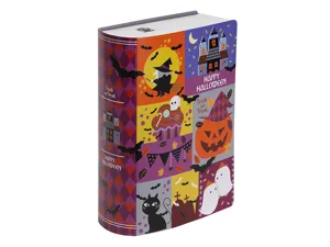 Halloween book shaped gift box decorative paper box for cookies candy party favors present