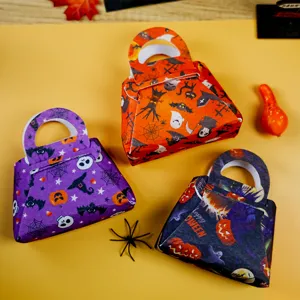 Halloween τσάντες δώρου για καραμέλες χάρτινες τσάντες με σχέδιο κολοκύθας για πάρτι