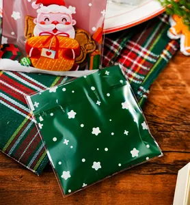 Christmas cute cartoon cookie packaging bag OPP self-sealing candy snack bags pack