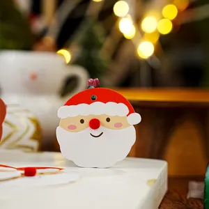 Christmas Santa Claus paper hanging tag cute baking decoration message card pendant detail