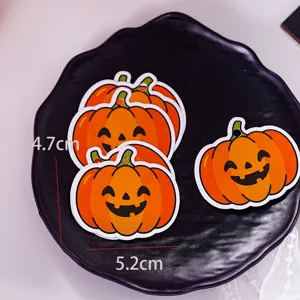 Halloween pumpkin charm pendant DIY jewelry hanging tags decorative craft accessories label
