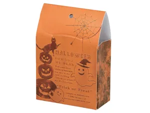 Halloween Süßigkeiten Papier Box Kekse Verpackung Beutel mit Kürbis Geist Design