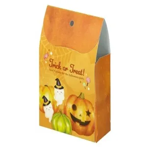Halloween Kürbis Süßigkeiten Papierbox für Kekse und Leckereien, perfekte Urlaubsgeschenkverpackung.