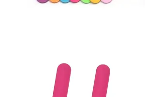 Silikon Schnapparmband Detailansicht, farbiges elastisches Design für Kinder und Erwachsene.