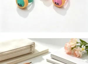 Anneau de simulation Xiaolongbao mignon dessin animé PVC caoutchouc doux détails bijoux