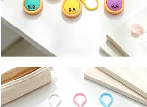 Leuke baozi sleutelhanger kawaii zacht PVC kleine gestoomde knoedel tas hanger leuk.