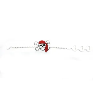 Kinder Halloween Pirat Silikon Armband verstellbar Handgelenkband Party Geschenk