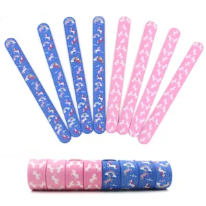 Braccialetto Slap Unicorno per Bambini in Silicone Cartone Animato Arcobaleno Stampato Fascia per Mano Bomboniere per Bambini Gioielli da Polso Regalo