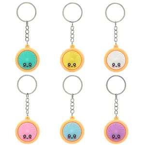 Leuke simulatie gestoomde broodje sleutelhanger zachte siliconen knoedel hanger tas