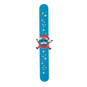 Kerst slap armband schattige cartoon kerstman siliconen slap band kinderspeelgoed voor kinderen