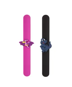 Bracelets slap en silicone dinosaure mignon pour enfants, jouets de fête de dessin animé