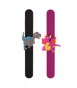 Bracelet slap dinosaure en silicone pour enfants bracelet mignon de dessin animé jouet cadeau