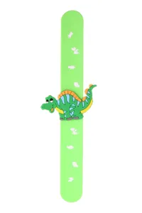 Kinder Cartoon Dinosaurier Klapparmband Silikon Handgelenk Band Detail Ansicht Spielzeug