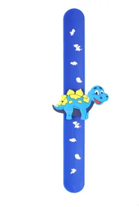 Kinder Cartoon Dinosaurier Klapparmband Silikon Handgelenk Band Kinderspielzeug Geschenk