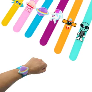 Bracelet slap espace enfants silicone dessin animé mignon astronaute planète jouet cadeau