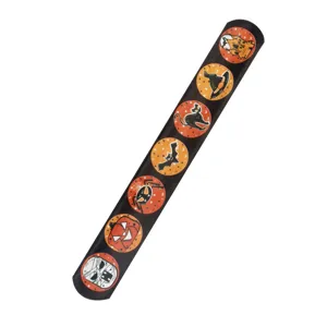 Βραχίονας slap PVC Halloween με τρομακτικά σχέδια κινουμένων σχεδίων, διασκεδαστικό παιχνίδι πάρτι.