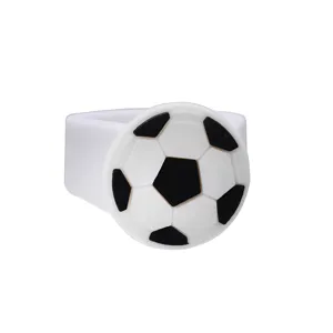 Kinder PVC Weichgummi Fußball Ring Sport Thema Party Spielzeug Finger Schmuck Geschenk