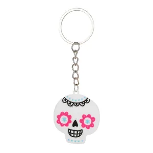 Halloween schedel sleutelhanger schattig cartoon PVC ring auto hanger cadeau item