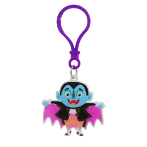 Schattige cartoon vampier PVC sleutelhanger, gloeiend Halloween cadeau, tas en auto hanger decor.