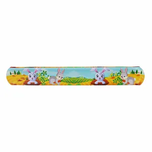 Cartoon farm rabbit printed PVC slap bracelet cute kids toy party gift wristband item