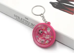 3D Doolhof Sleutelhanger Schattig Puzzel Speelgoed Rond Plastic Voor Student Cadeau