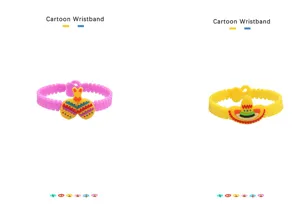 Bambini cartone animato messicano PVC gomma morbida braccialetto carino giocattolo