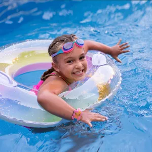 Simpatico braccialetto antistress push pop sirena in silicone per bambini piscina