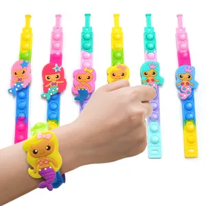 Bracciale sensoriale sirena in silicone giocattolo antistress fidget colorato immagine principale.