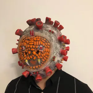 Halloween virus latex mask scary novelty party costume prop headwear realistic props