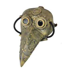 Steampunk plague doctor mask retro bird beak costume Halloween cosplay mask props