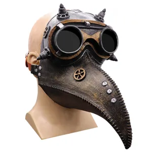 Steampunk Plague Doctor Mask Vintage Bird Beak Mask Halloween Costume Cosplay Props