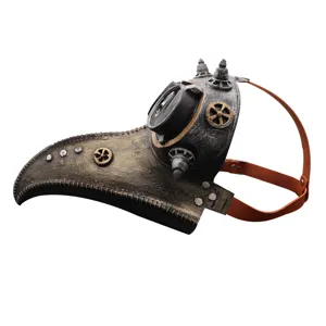 Steampunk Plague Doctor Mask Vintage Bird Beak Mask Halloween Costume Accessories