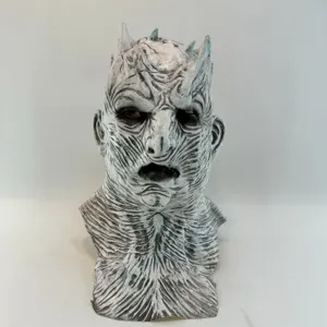 Game of Thrones Night King latex mask Halloween horror scary zombie costume headgear prop.