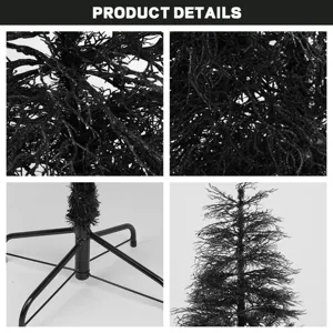Black Halloween tree 155cm artificial holiday decoration tree for home party and shop window display
