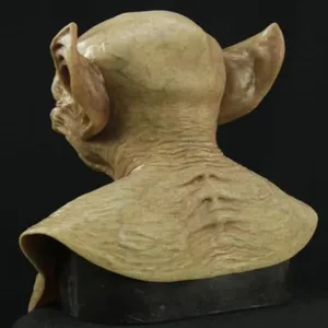 Halloween yellow goblin mask creepy latex orc monster headgear for party cosplay props