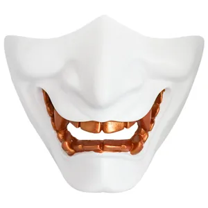 Halloween feest half gezicht Hannya masker eng demon geest tactische masker voor volwassene