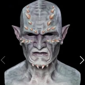 Dark Demon Latex Mask Halloween Party Cosplay Horror Full Head Monster Costume Prop Devil Creepy Headwear