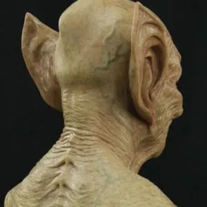 Halloween yellow goblin mask creepy vampire orc demon headgear realistic latex party prop